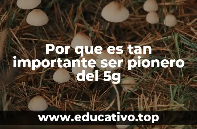 Por que es tan importante ser pionero del 5g