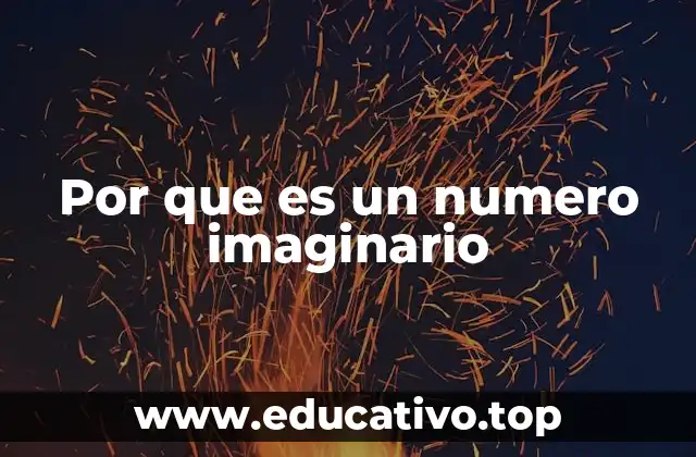 Por que es un numero imaginario