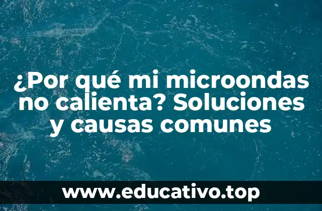 ¿Por qué mi microondas no calienta? Soluciones y causas comunes