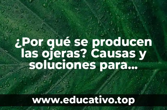 ¿Por qué se producen las ojeras? Causas y soluciones para eliminarlas