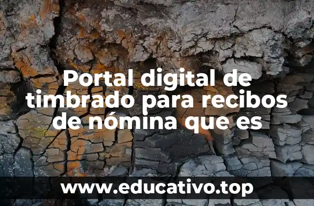 Portal digital de timbrado para recibos de nómina que es