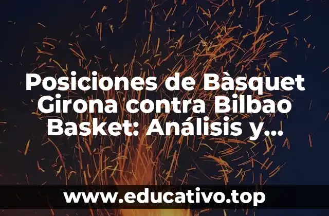 Posiciones de Bàsquet Girona contra Bilbao Basket: Análisis y Previsualización