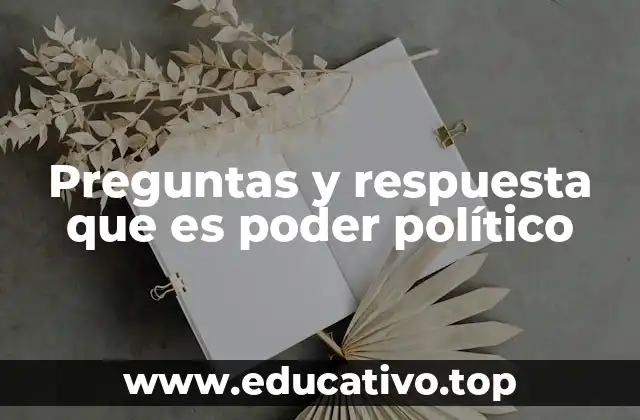 Cómo se manifiesta el poder político en la sociedad