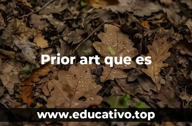 El papel del prior art en la propiedad intelectual