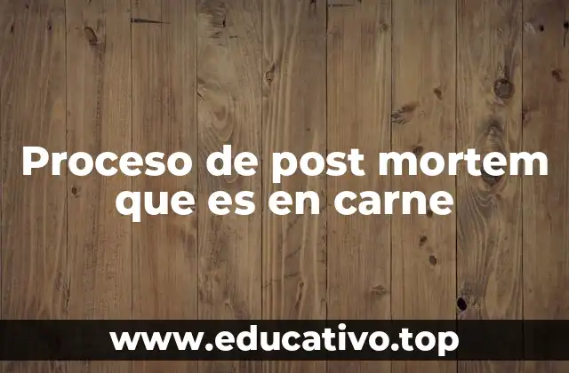 El ciclo de transformación del músculo animal tras la muerte