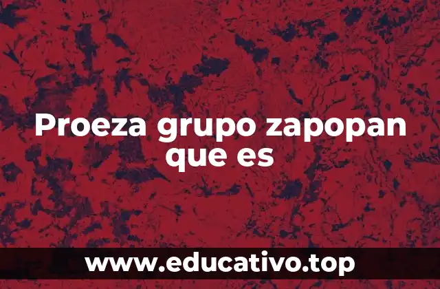 Proeza grupo zapopan que es