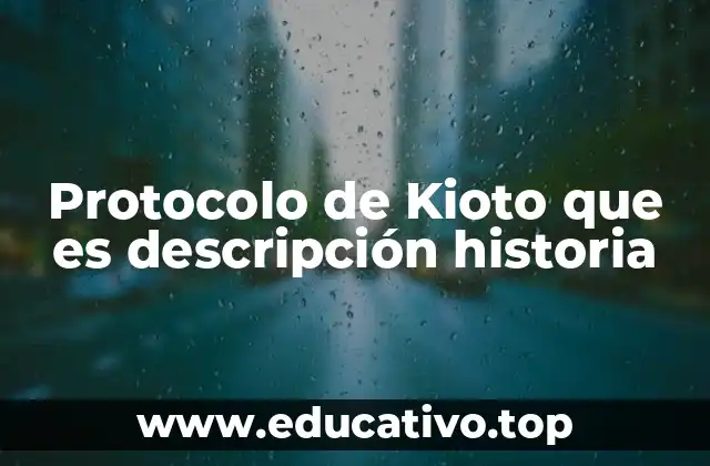 Protocolo de Kioto que es descripción historia