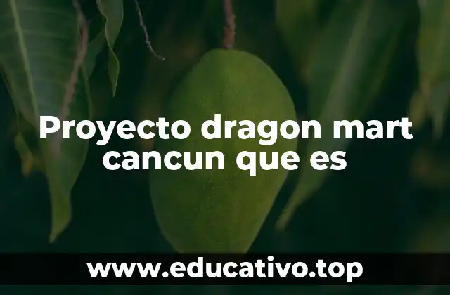 Proyecto dragon mart cancun que es