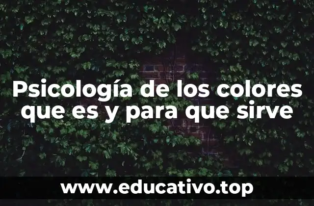 Psicología de los colores que es y para que sirve