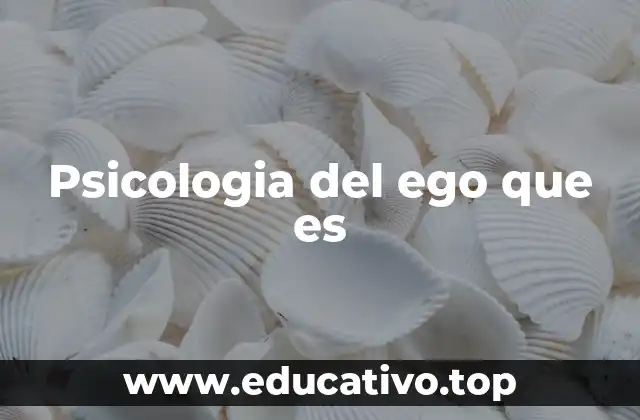 Psicologia del ego que es