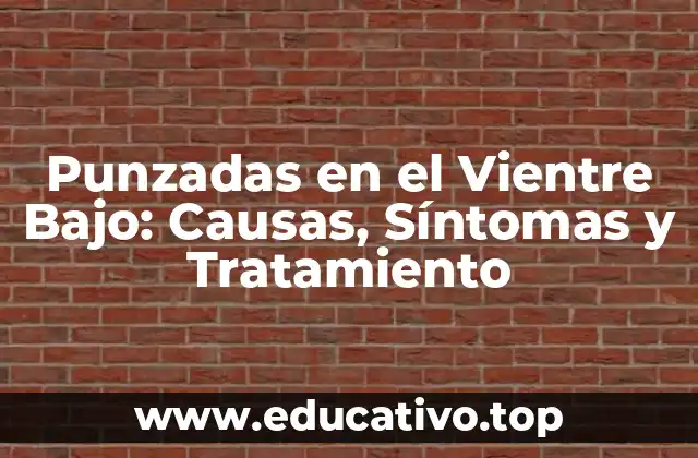 Punzadas en el Vientre Bajo: Causas, Síntomas y Tratamiento