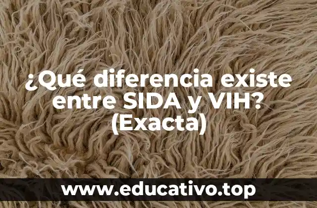 ¿Qué diferencia existe entre SIDA y VIH? (Exacta)