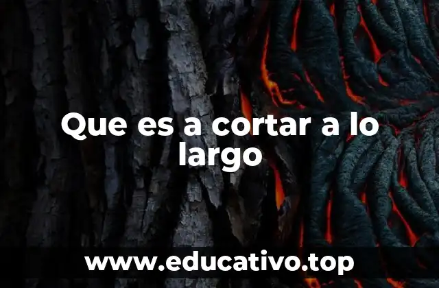 Diferencias entre cortes a lo largo y transversales