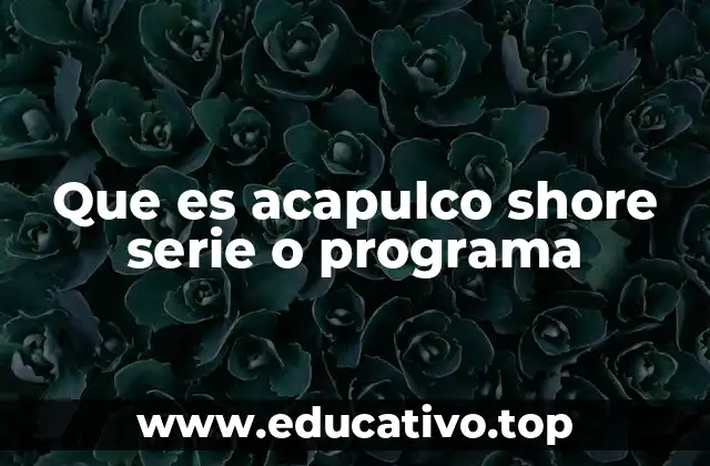 Que es acapulco shore serie o programa