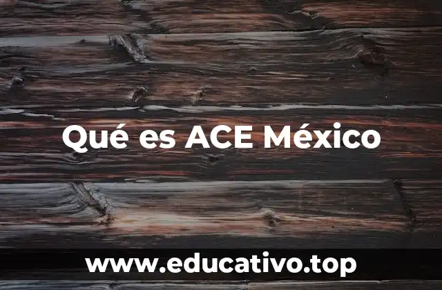 Qué es ACE México