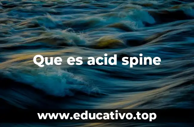 Que es acid spine