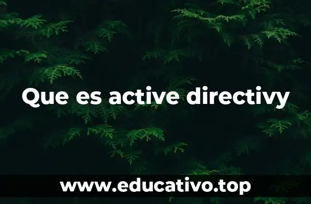 Que es active directivy