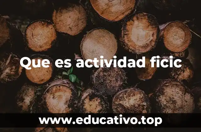 Que es actividad ficic