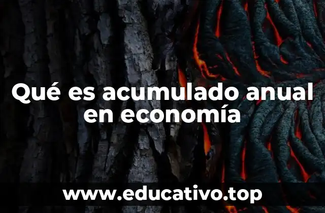 Qué es acumulado anual en economía