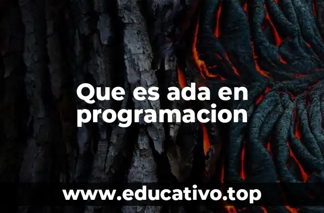 Características principales del lenguaje Ada