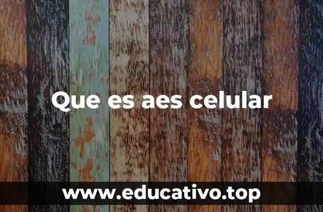 Que es aes celular