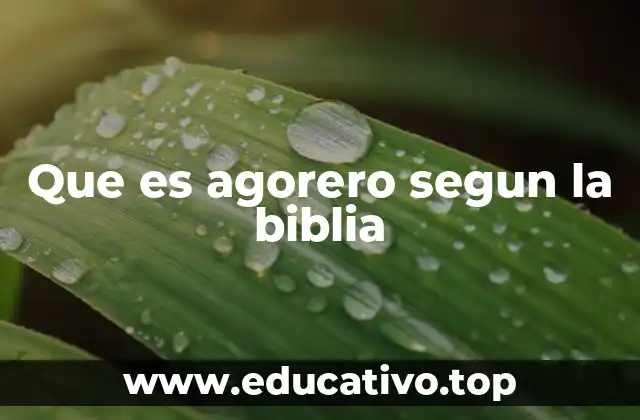 Que es agorero segun la biblia