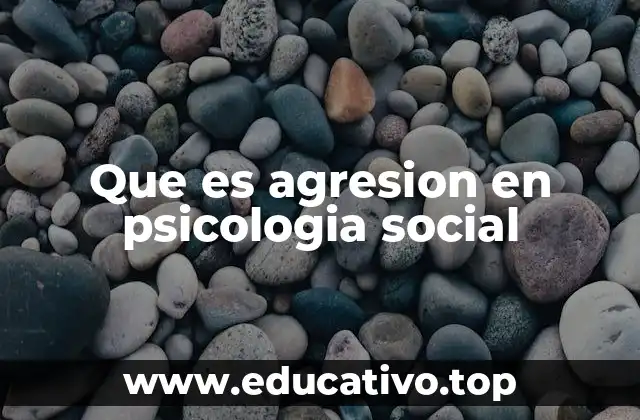 Que es agresion en psicologia social