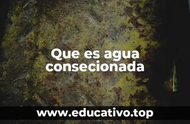 El funcionamiento del sistema de agua consecionada