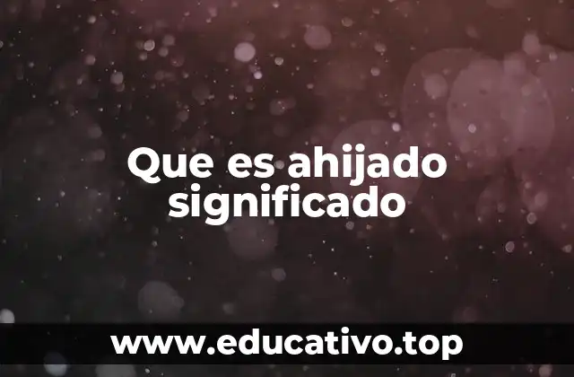 Que es ahijado significado