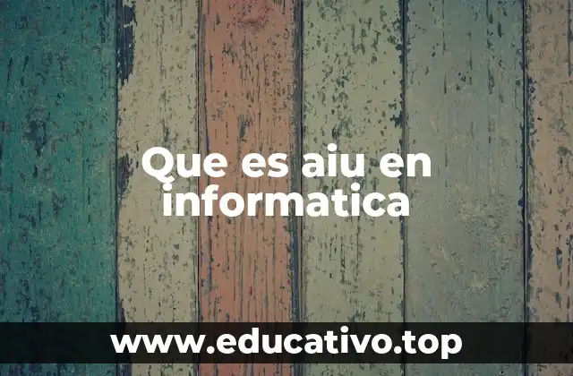 Que es aiu en informatica