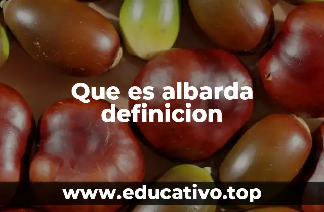 Que es albarda definicion