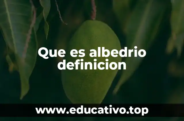 Que es albedrio definicion