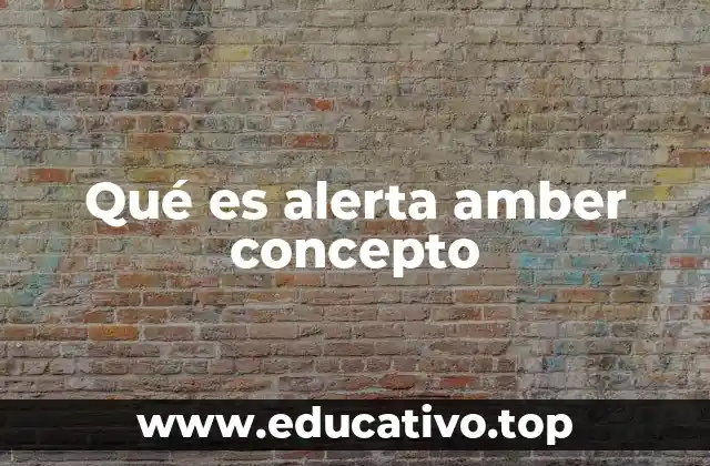 El sistema de alerta Amber como herramienta de seguridad ciudadana