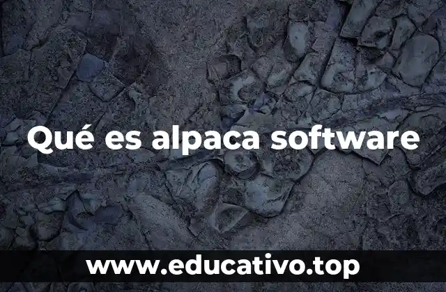 Qué es alpaca software