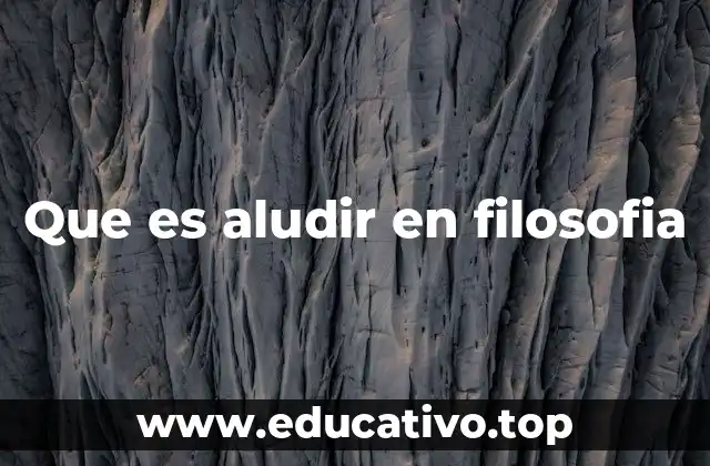 El aludir como herramienta de comunicación filosófica