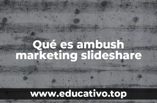 Qué es ambush marketing slideshare