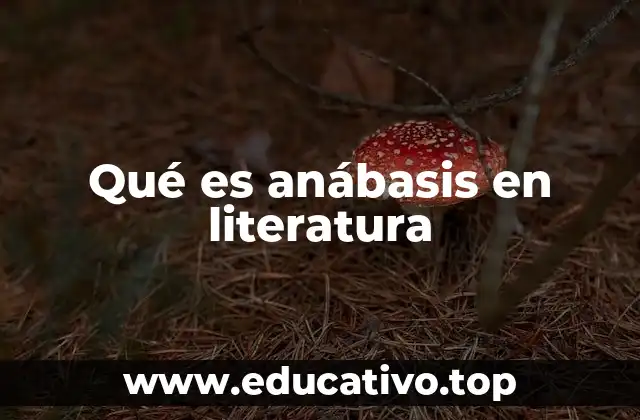 Qué es anábasis en literatura