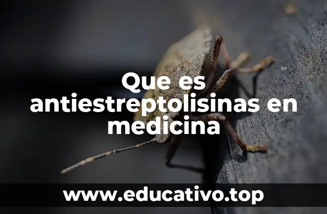 Que es antiestreptolisinas en medicina