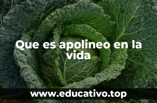 Que es apolineo en la vida