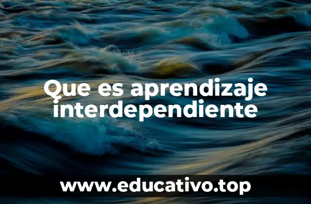 Que es aprendizaje interdependiente