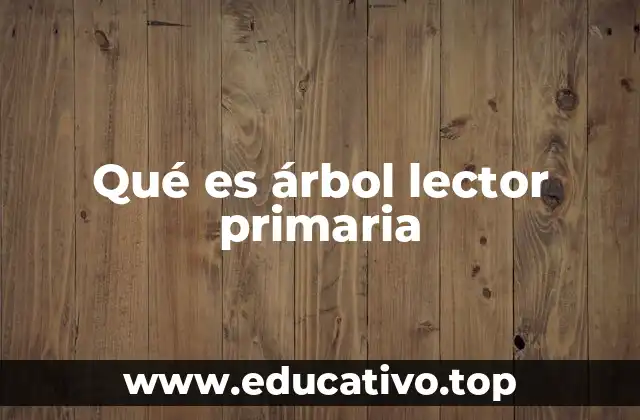 Qué es árbol lector primaria