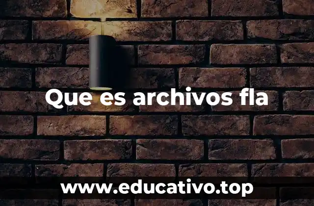 Que es archivos fla