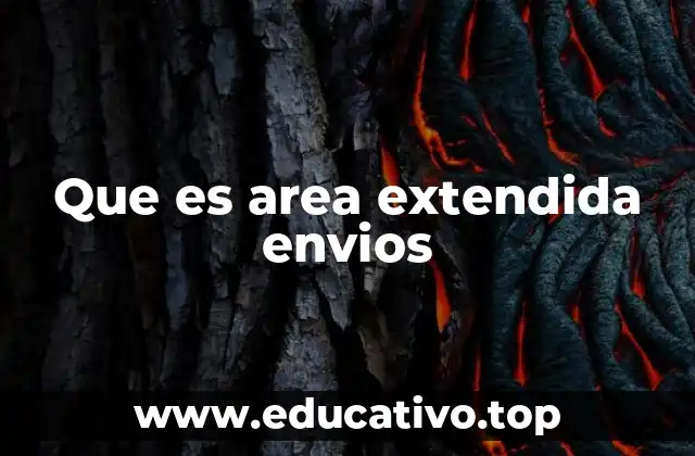 Que es area extendida envios