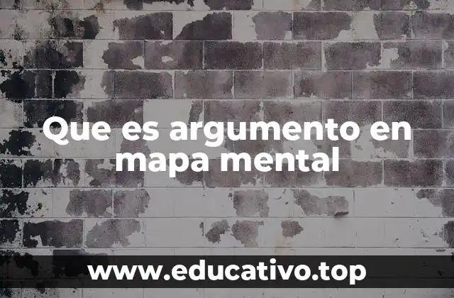 Que es argumento en mapa mental