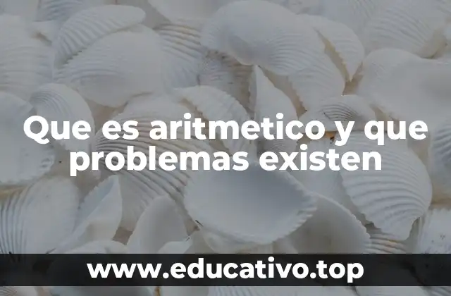 Que es aritmetico y que problemas existen