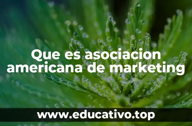 Que es asociacion americana de marketing