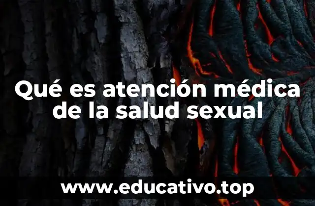 Qué es atención médica de la salud sexual