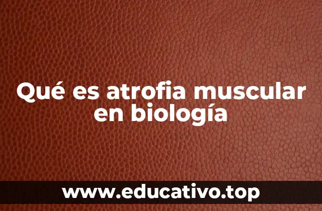 Qué es atrofia muscular en biología