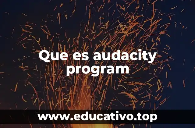 Que es audacity program
