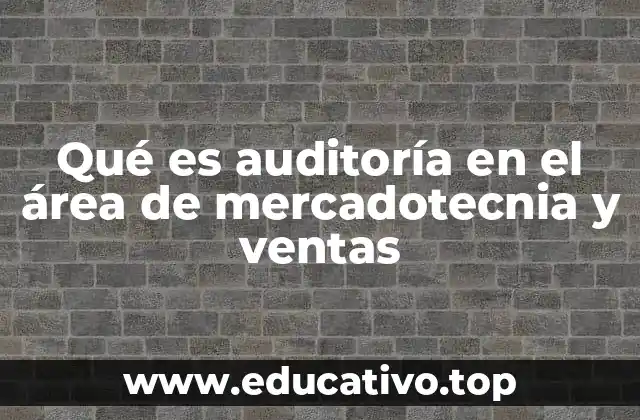 Qué es auditoría en el área de mercadotecnia y ventas